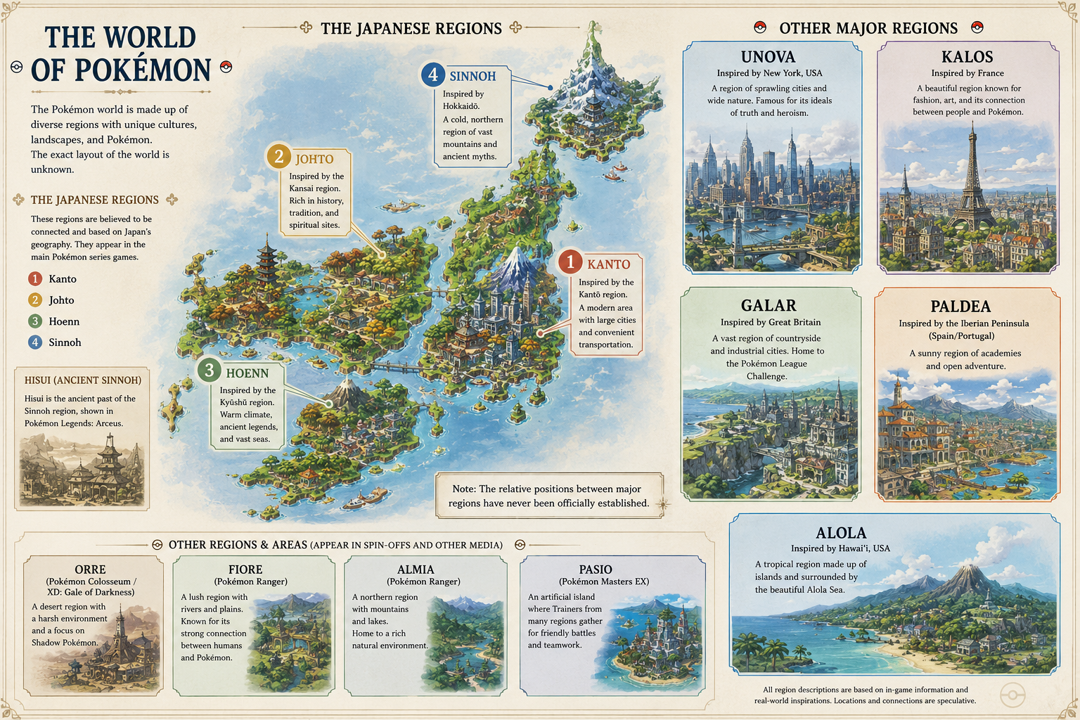 The World Map of Pokemon Design