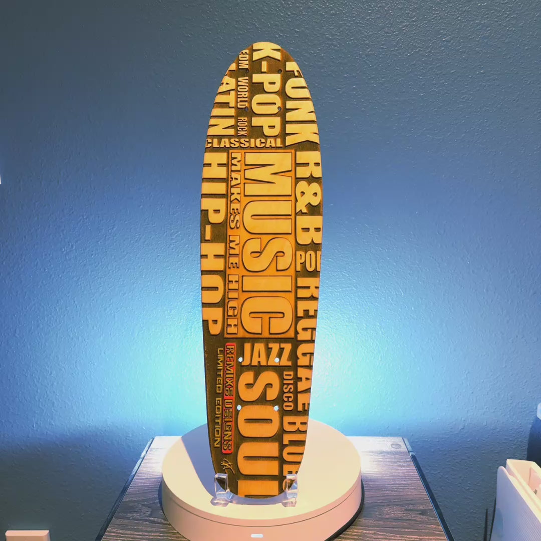 Music Genre Skateboard Art